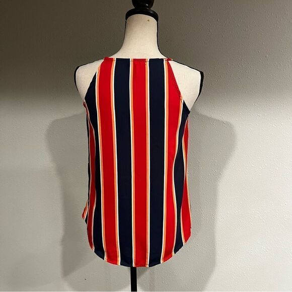 Maurice's Spaghetti Straps Front Wrap Stripe Tank Top - Picture 6 of 13